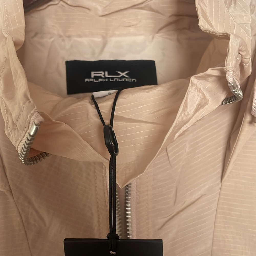 RLX Ralph Lauren Beige Women's Windbreaker Jacket Is NWT. Sz Small. - Picture 3 of 7